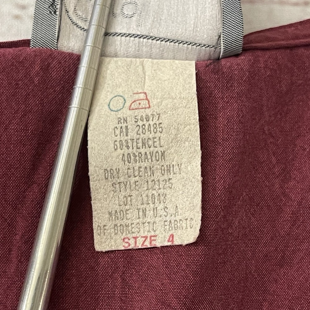 Vintage Carol Anderson Button Down Cottage Core Dress Size 4 Petite Embroidered - Picture 6 of 10